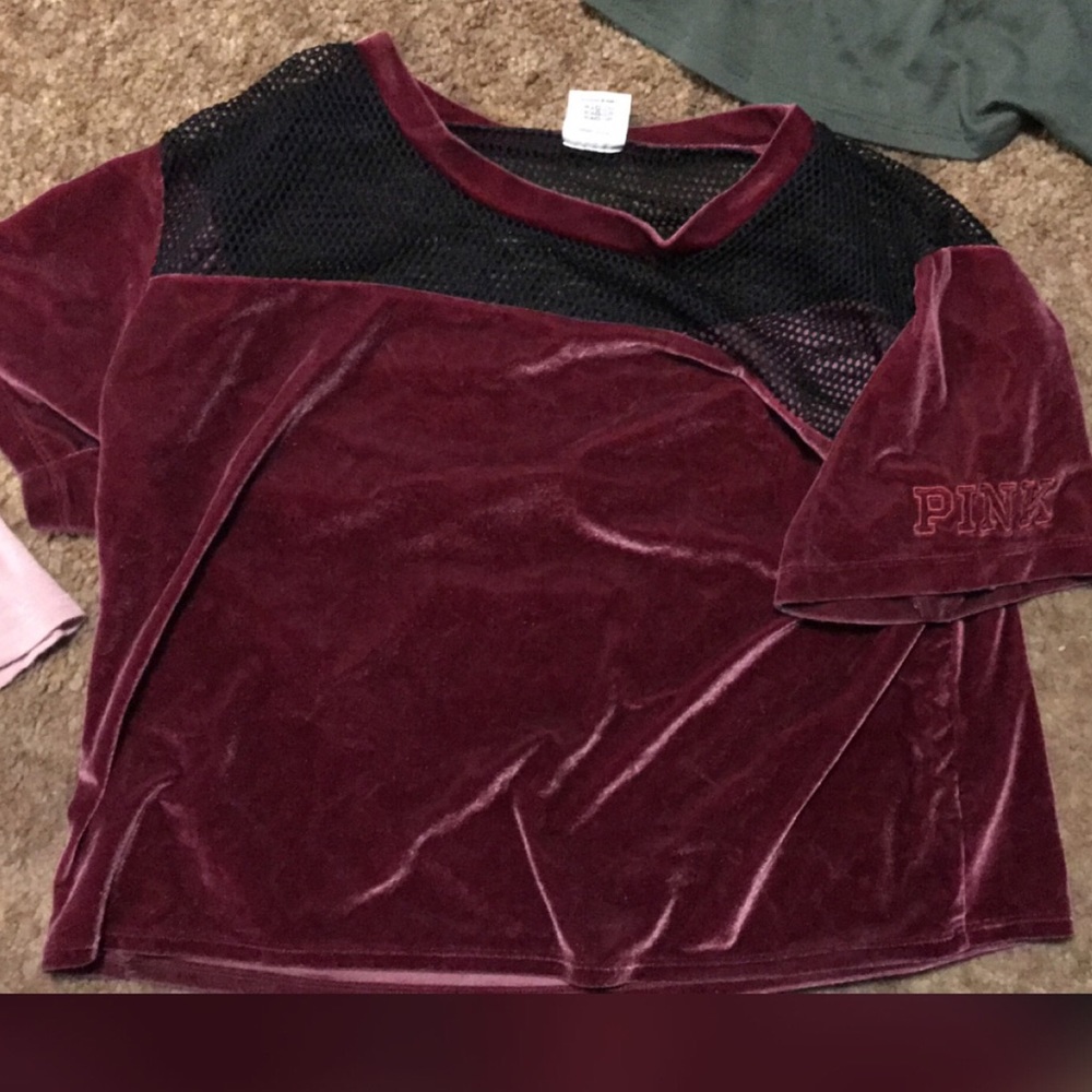 Pink crop tops